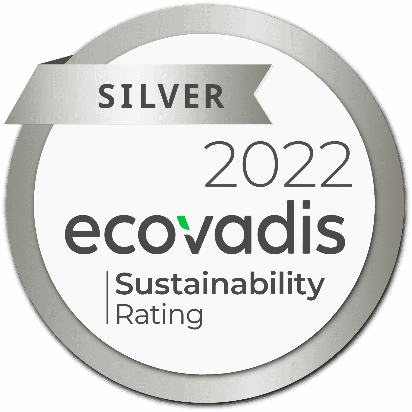Ecovadis Silver Sustainability Rating 2022