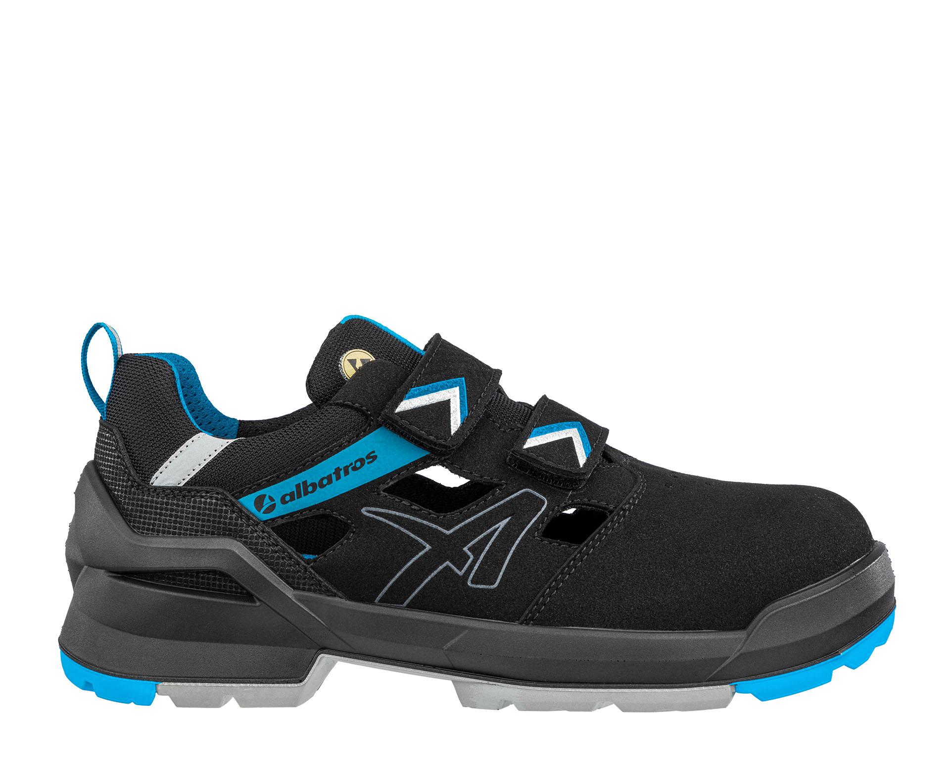 FORGE AIR BLACK/BLUE LOW|ALBATROS safety shoes S1 ESD | Albatros